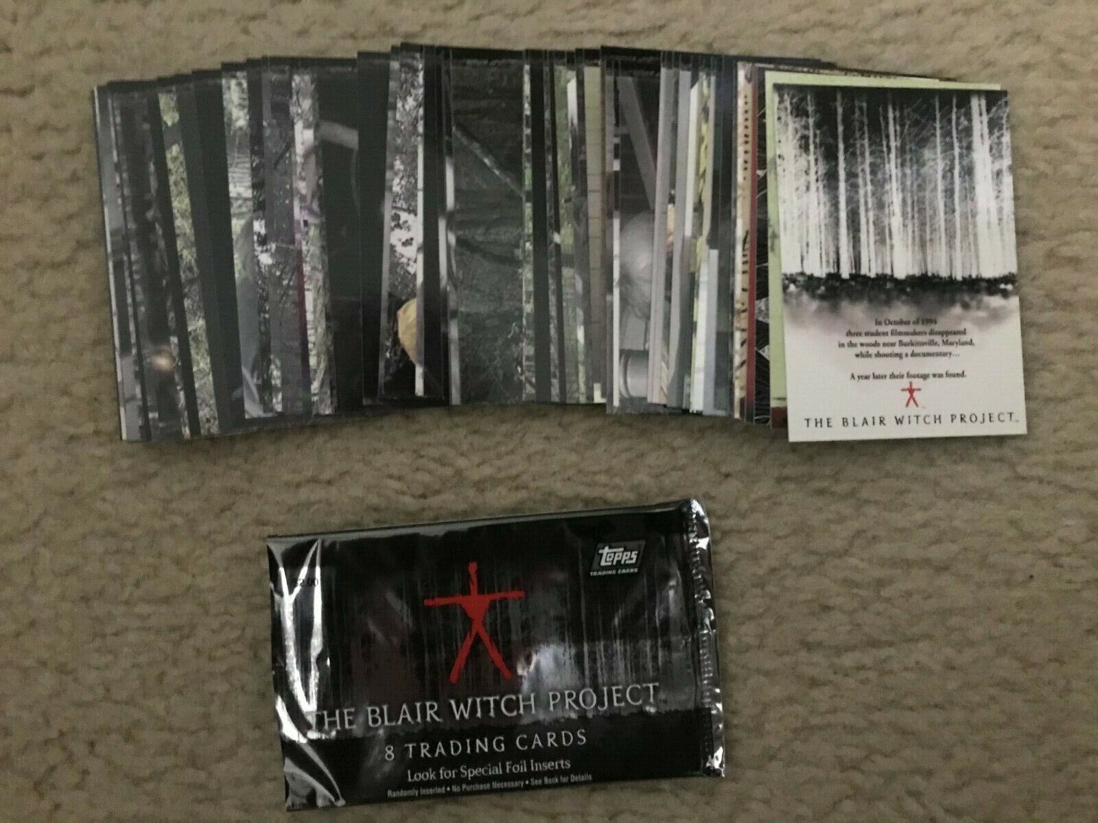 1999 Topps The Blair Witch Project  Set (72) with Wrapper