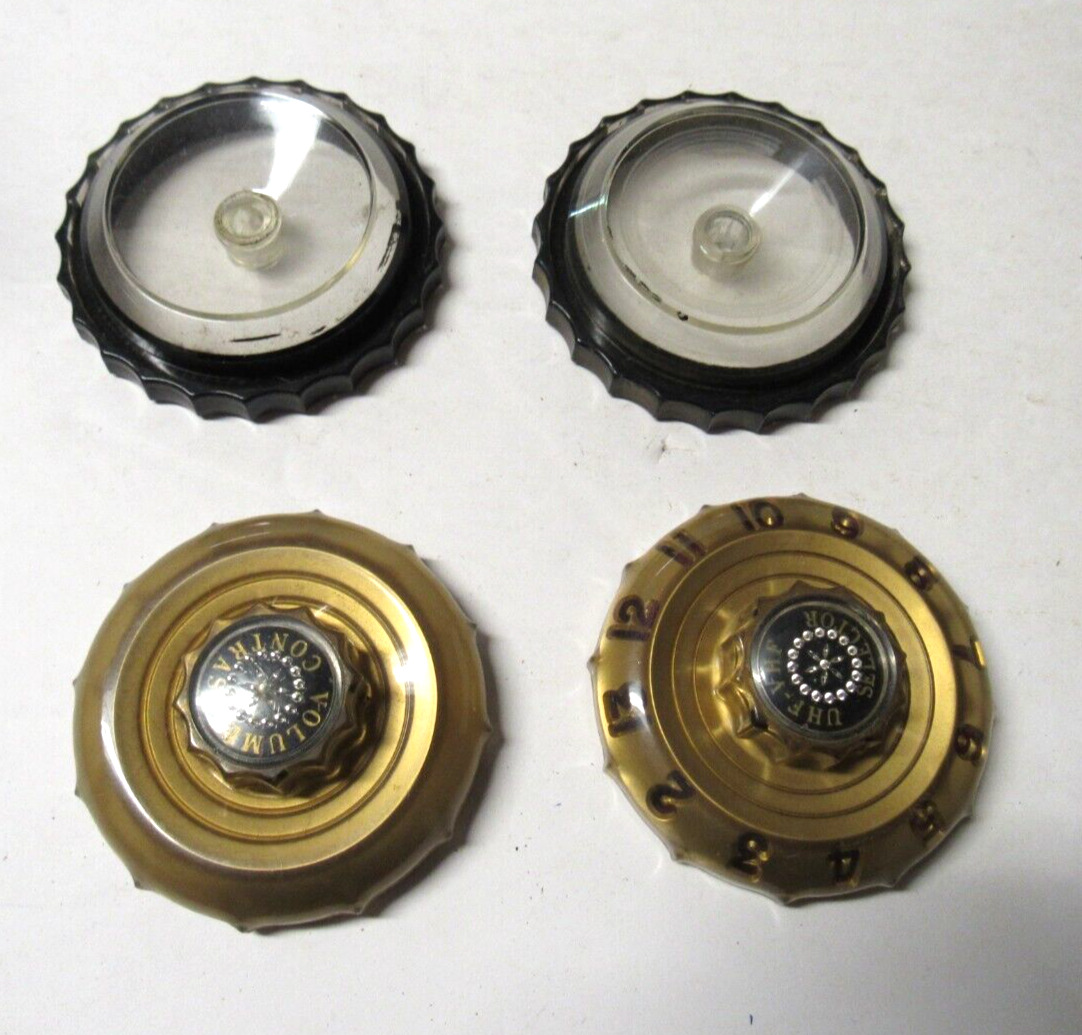 Hoffman TV Volume & Tuning Knobs Easy Vision & Other Early & Mid 50\'s Models