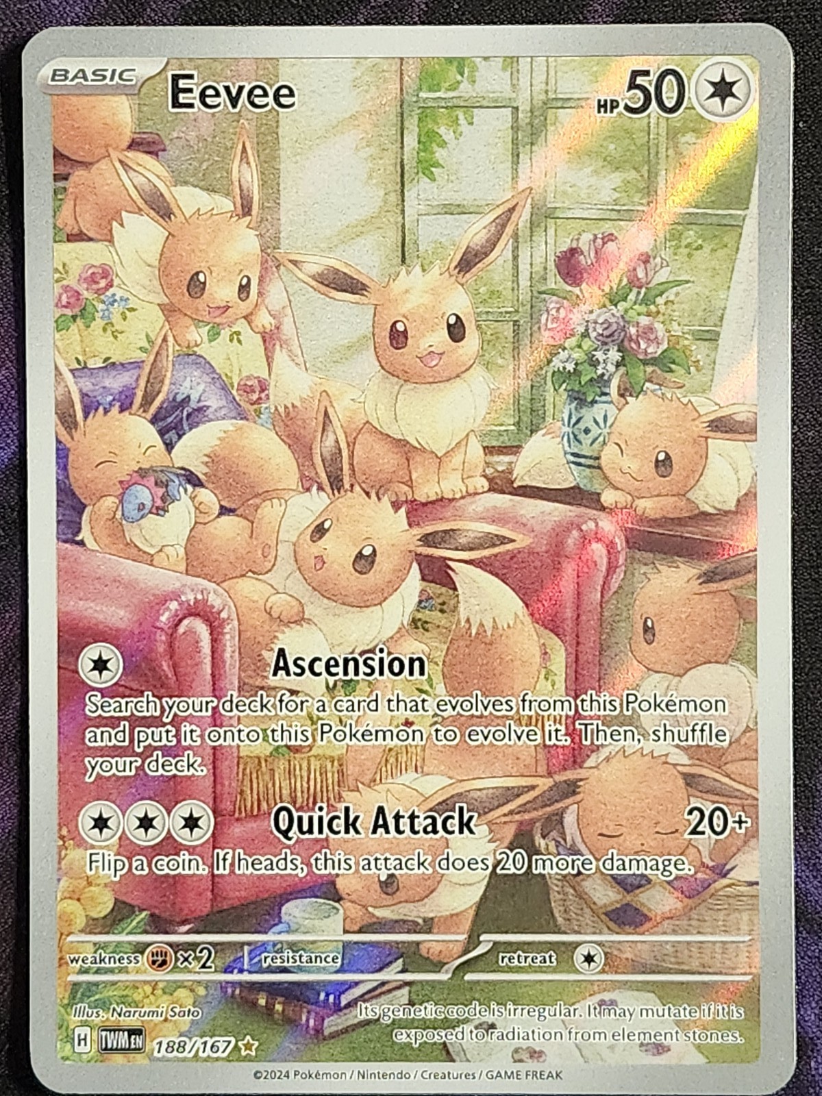 Pokemon Eevee 188/167 Twilight Masquarde TWM