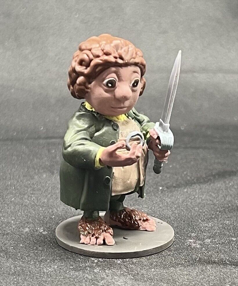 Painted Bilbo Baggins with Sting Resin Figure The Hobbit Rankin Bass