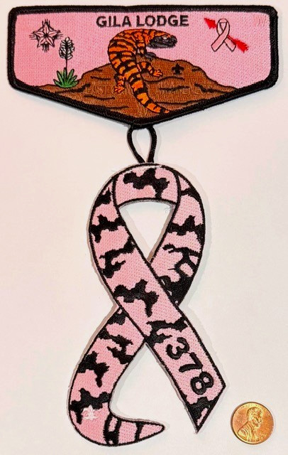 BSA GILA OA 378 78 66 YUCCA 2025 BUG SCUFFLE BREAST CANCER AWARENESS 2-PATCH SET BSA GILA OA 378 78 66 YUCCA 2025 BUG SCUFFLE BREAST CANCER AWARENESS 2-PATCH SET