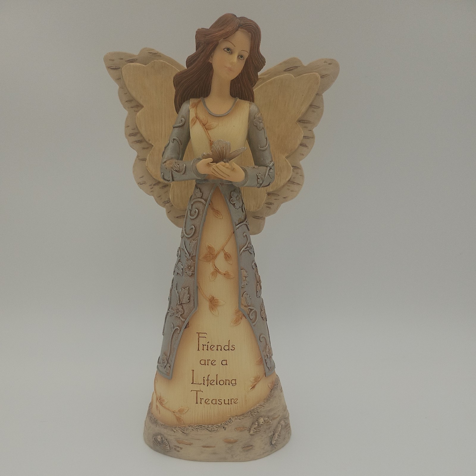 Elements Friends Are A Lifelong Treasure Angel Figurine 9\ Elements Friends Are A Lifelong Treasure Angel Figurine 9\