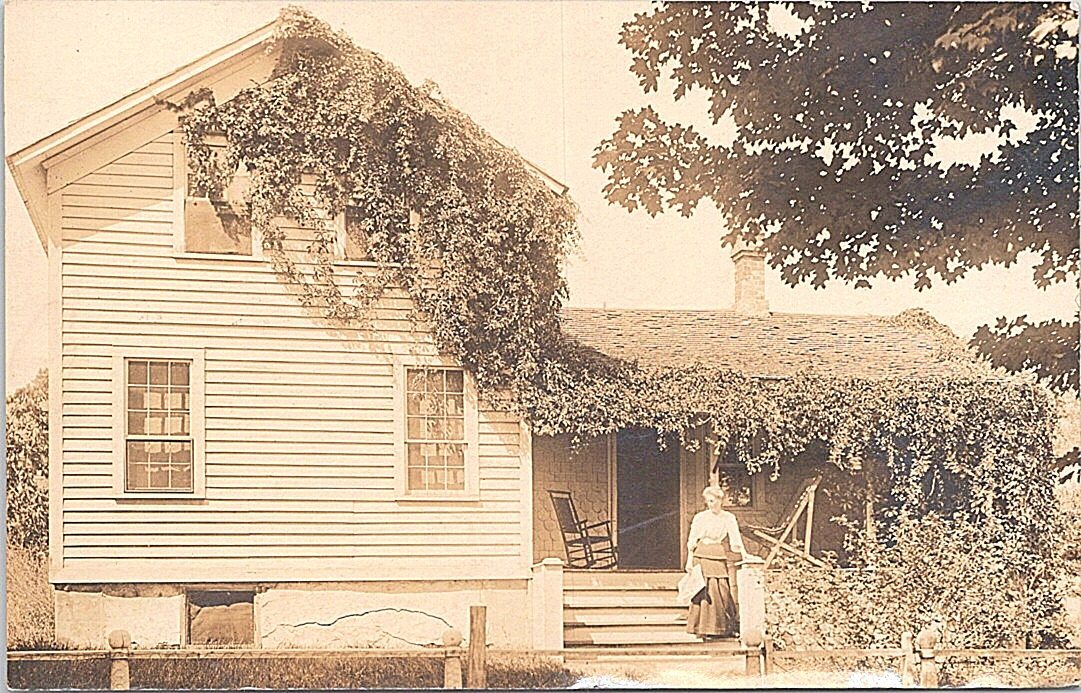 Montague Michigan RPPC Residence Scene 1908 Montague Michigan RPPC Residence Scene 1908