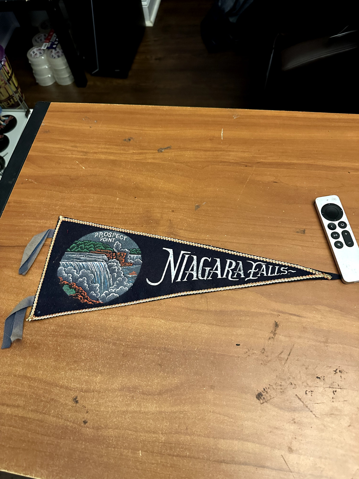 Vintage Pennant rare 1960\'s Niagra Falls Prospect Point 17 inch