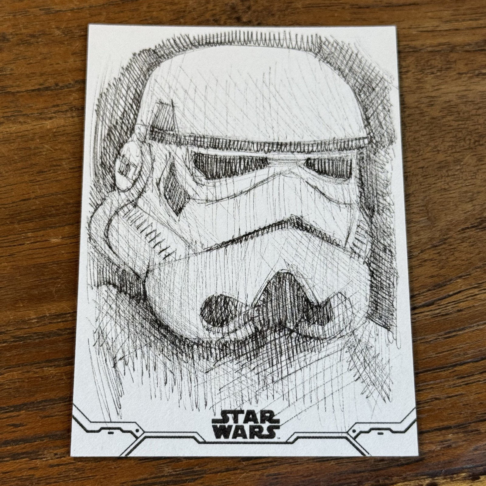 Stormtrooper 2020 Topps Star Wars Holocron SKETCH 1/1 Card by Andrew Fry Stormtrooper 2020 Topps Star Wars Holocron SKETCH 1/1 Card by Andrew Fry