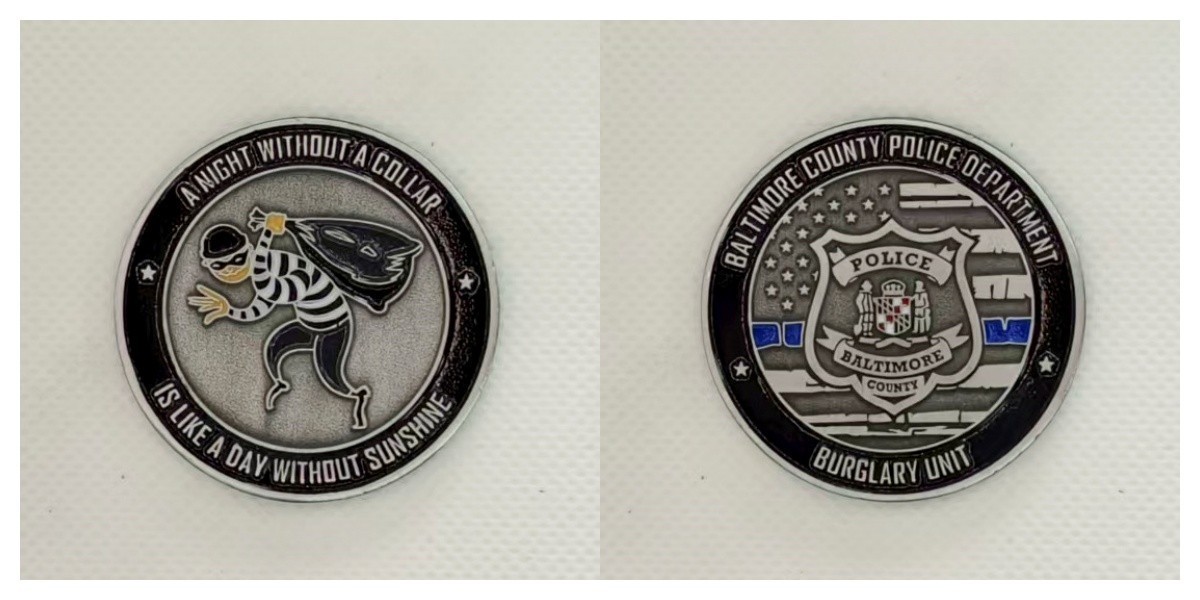 Baltimore County Police Burglary Unit Challenge Coin 2#3