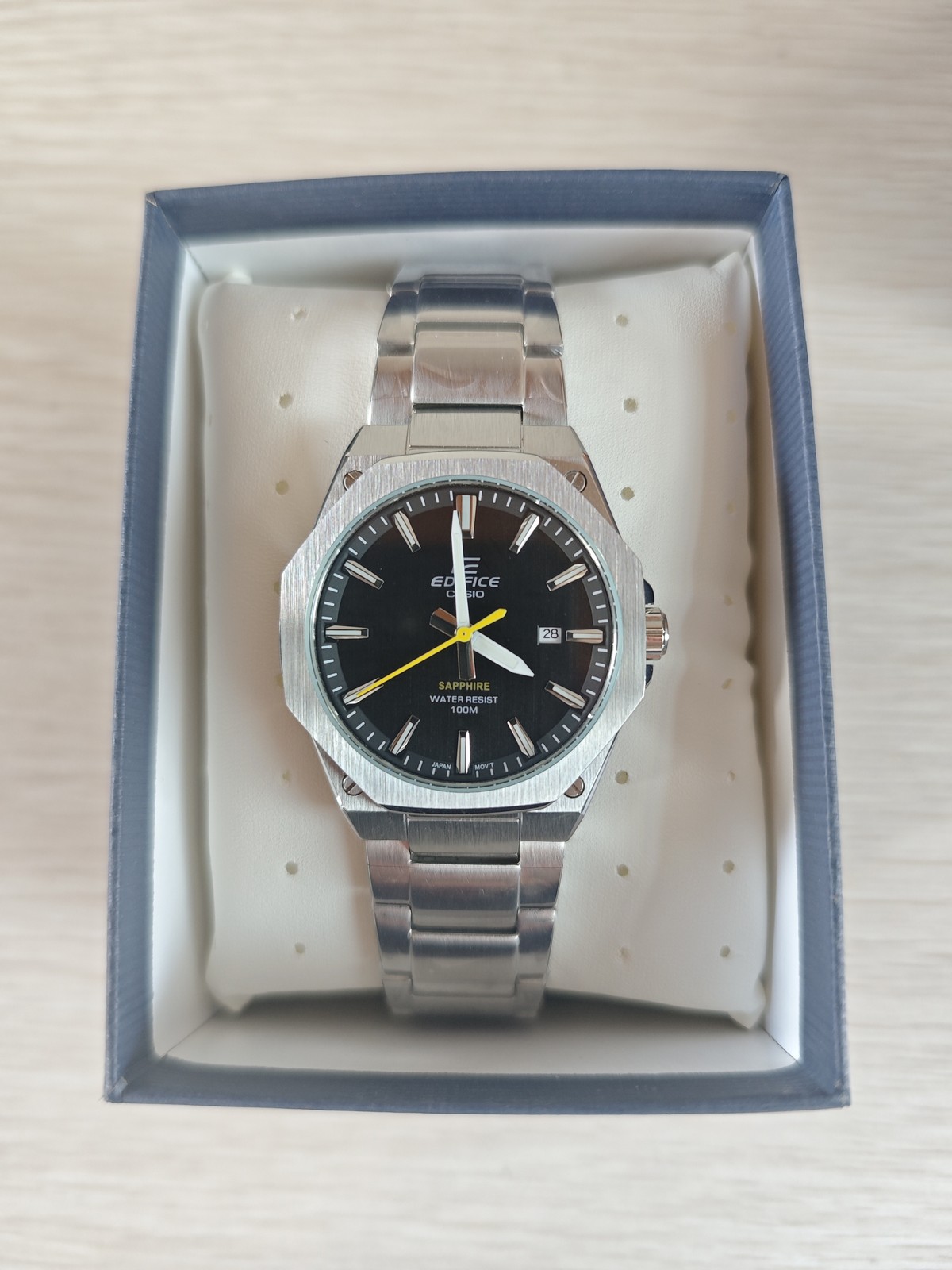 Casio Edifice Men's Black Dial Stainless Steel Sports Watch EFR-S108D-1AVUEF Casio Edifice Men's Black Dial Stainless Steel Sports Watch EFR-S108D-1AVUEF