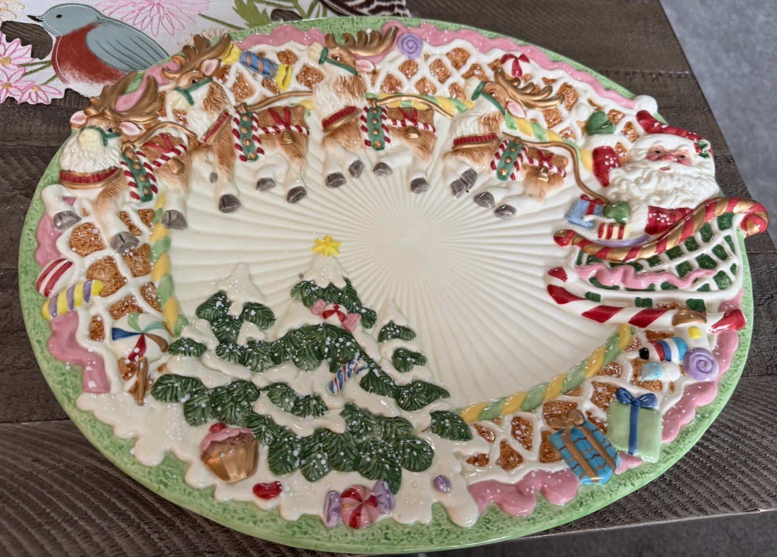 Rare & Vintage Fitz and Floyd Candy Lane Express Large 15” Oval Platter Rare & Vintage Fitz and Floyd Candy Lane Express Large 15” Oval Platter