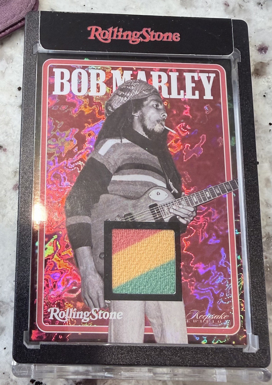 2025 Rolling Stone Bob Marley Keepsake Edition Card #O83 10/10 PATCH Refractor 2025 Rolling Stone Bob Marley Keepsake Edition Card #O83 10/10 PATCH Refractor