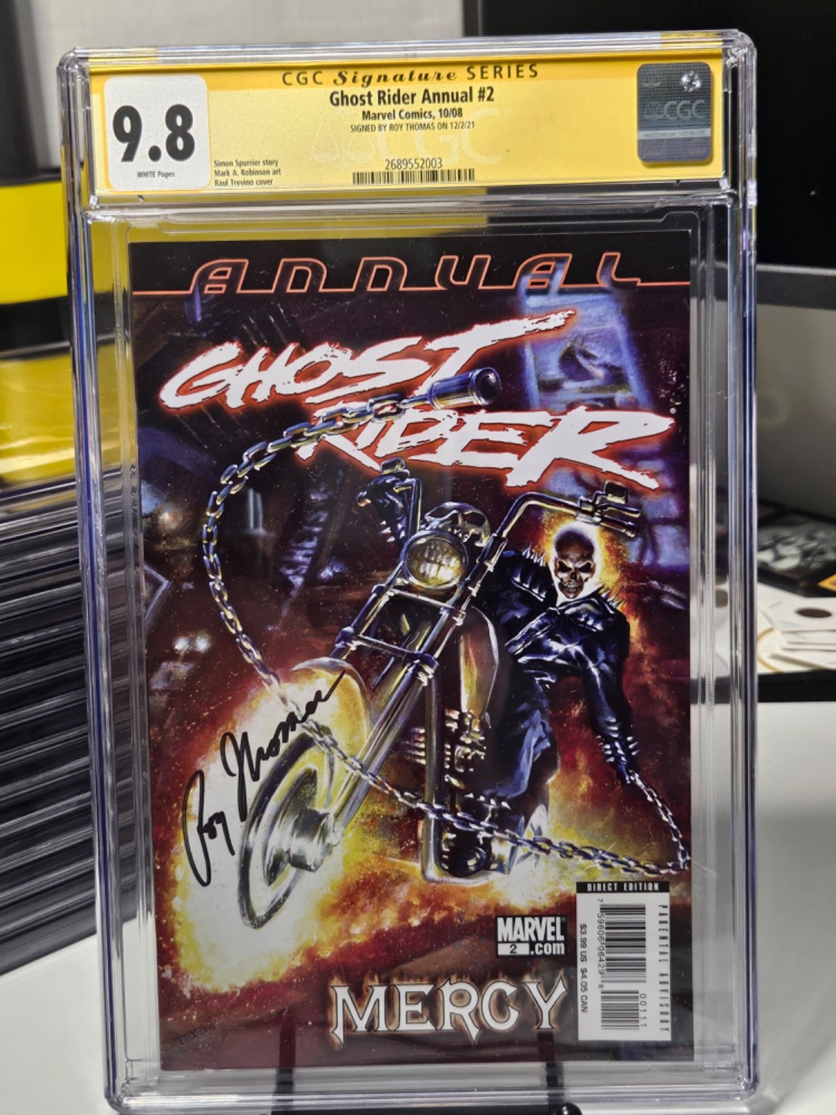 Ghost Rider Annual #2 CGC 9.8 SS Roy Thomas Marvel 2008 Johnny Blaze Mephisto