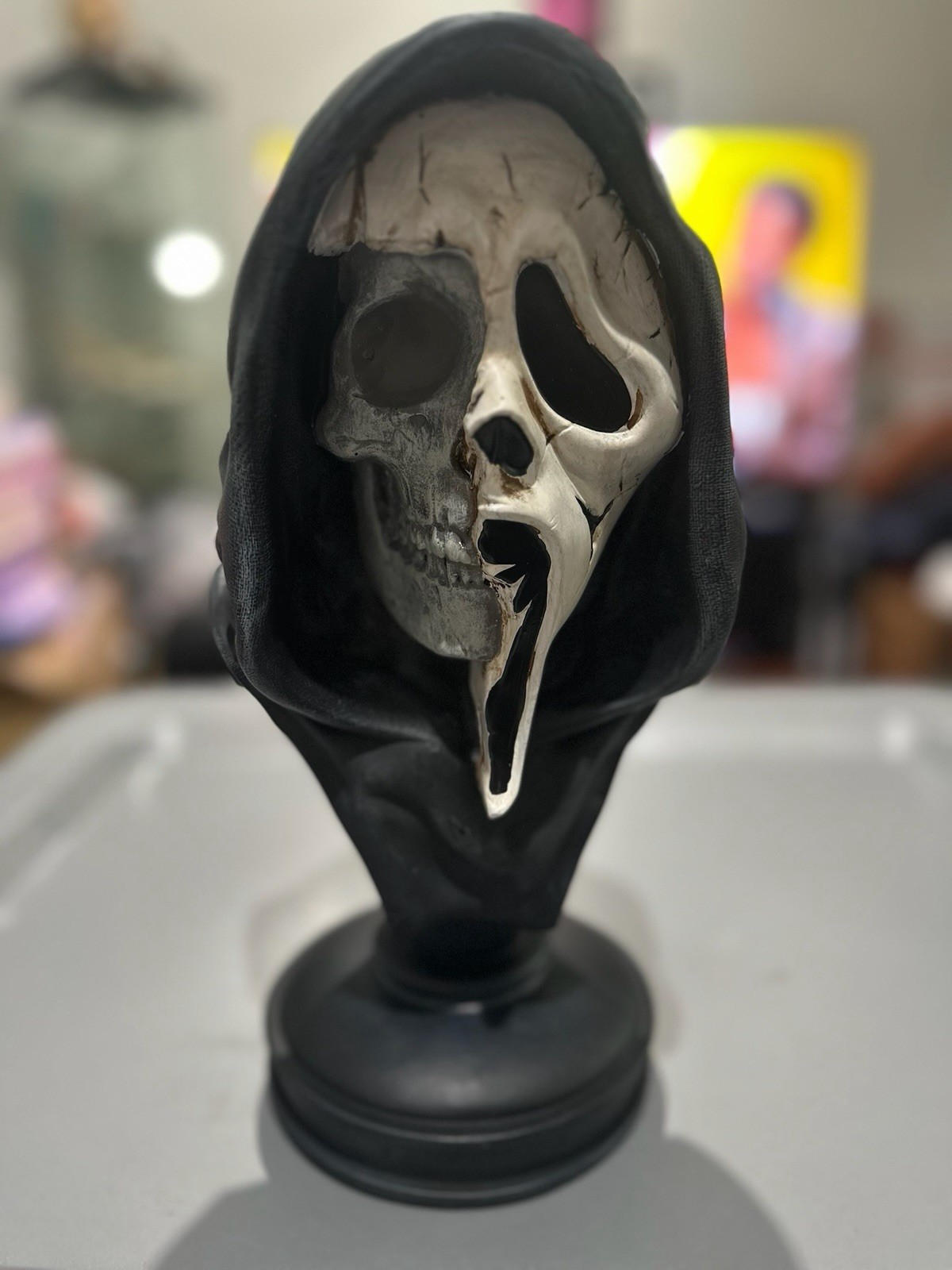 2026 Spirit Halloween Ghostface Skull Scream Bust Statue NEW VHTF