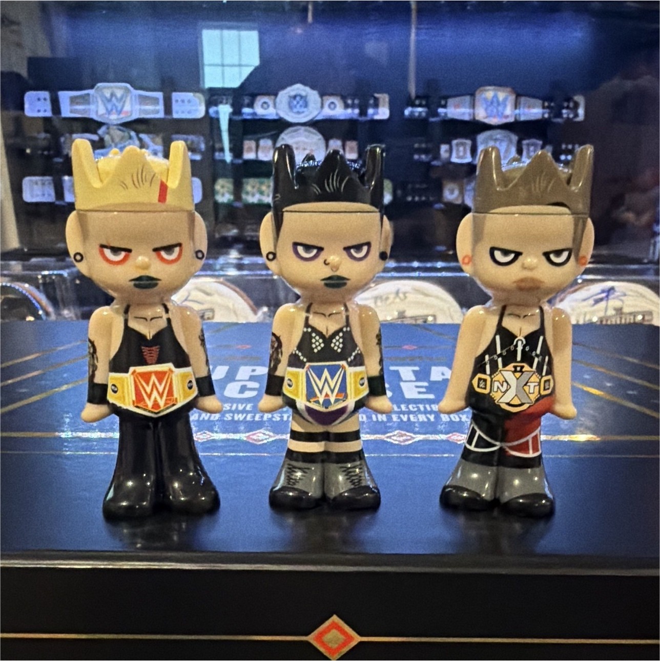 WWE Superstar Chase Lids Exclusive Ghostwrite Rhea Ripley Championship base set