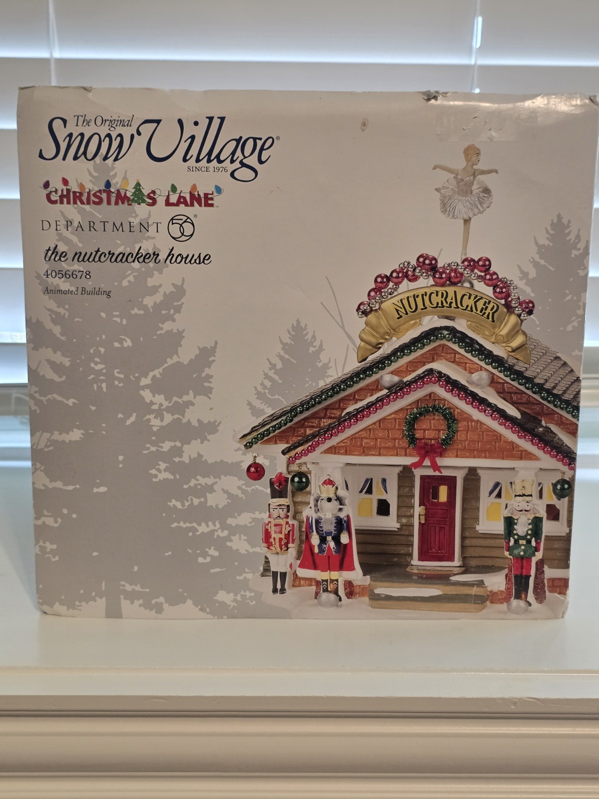 Vintage Department 56 Christmas Lane The Nutcracker House Original Box Animated