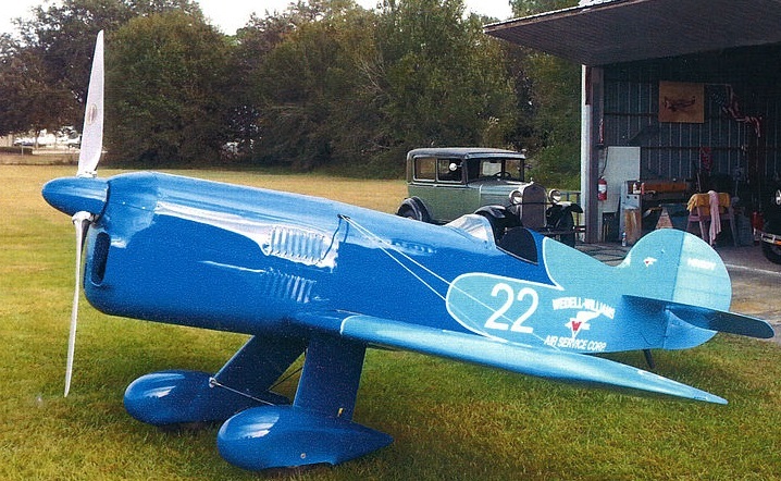 Wedell-Williams Model 22 Racing Airplane Wood Model Replica Large 