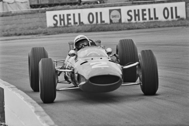 Italian racing driver Lorenzo Bandini driving a Ferrari 1960s OLD PHOTO