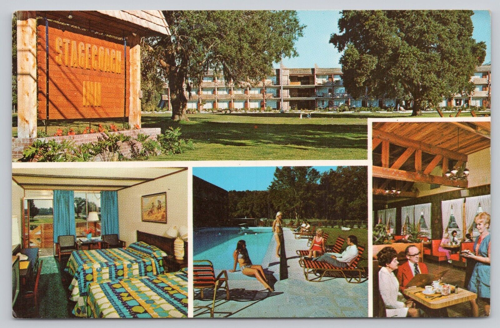 Postcard Stagecoach Inn Kissimee FL