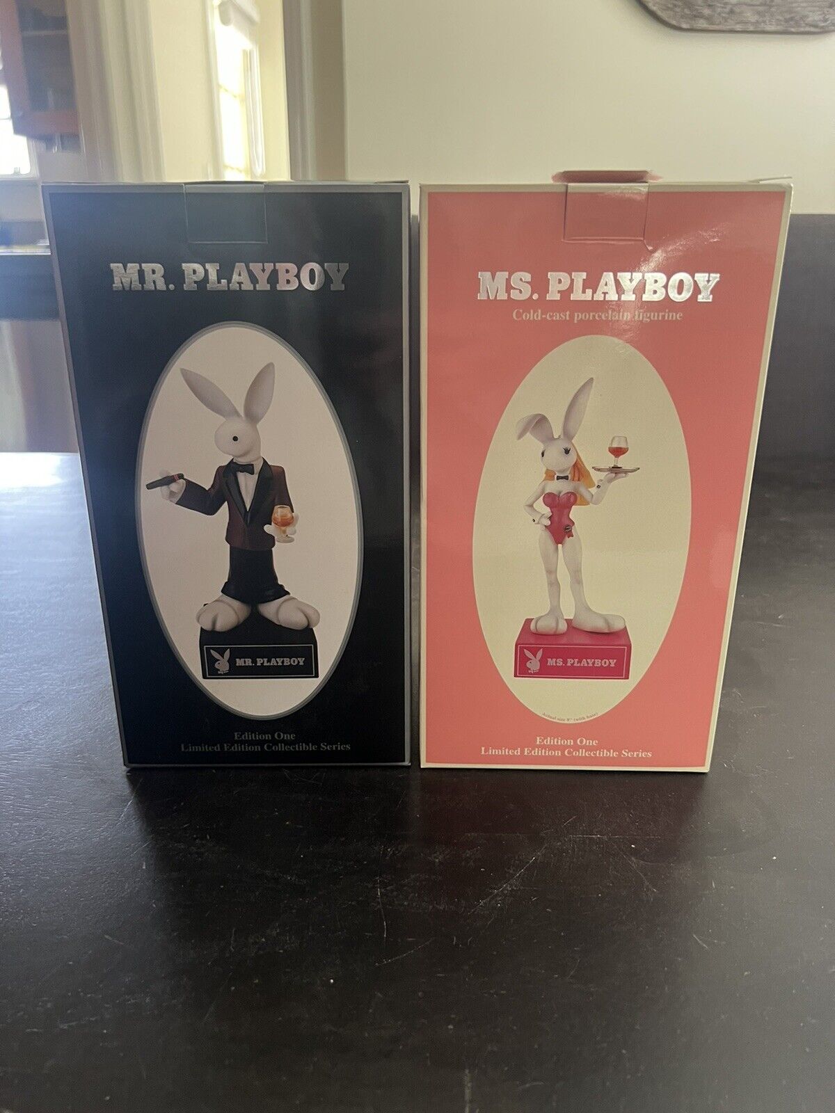 Rare 2001 Mr. and Mrs. Playboy Figurines