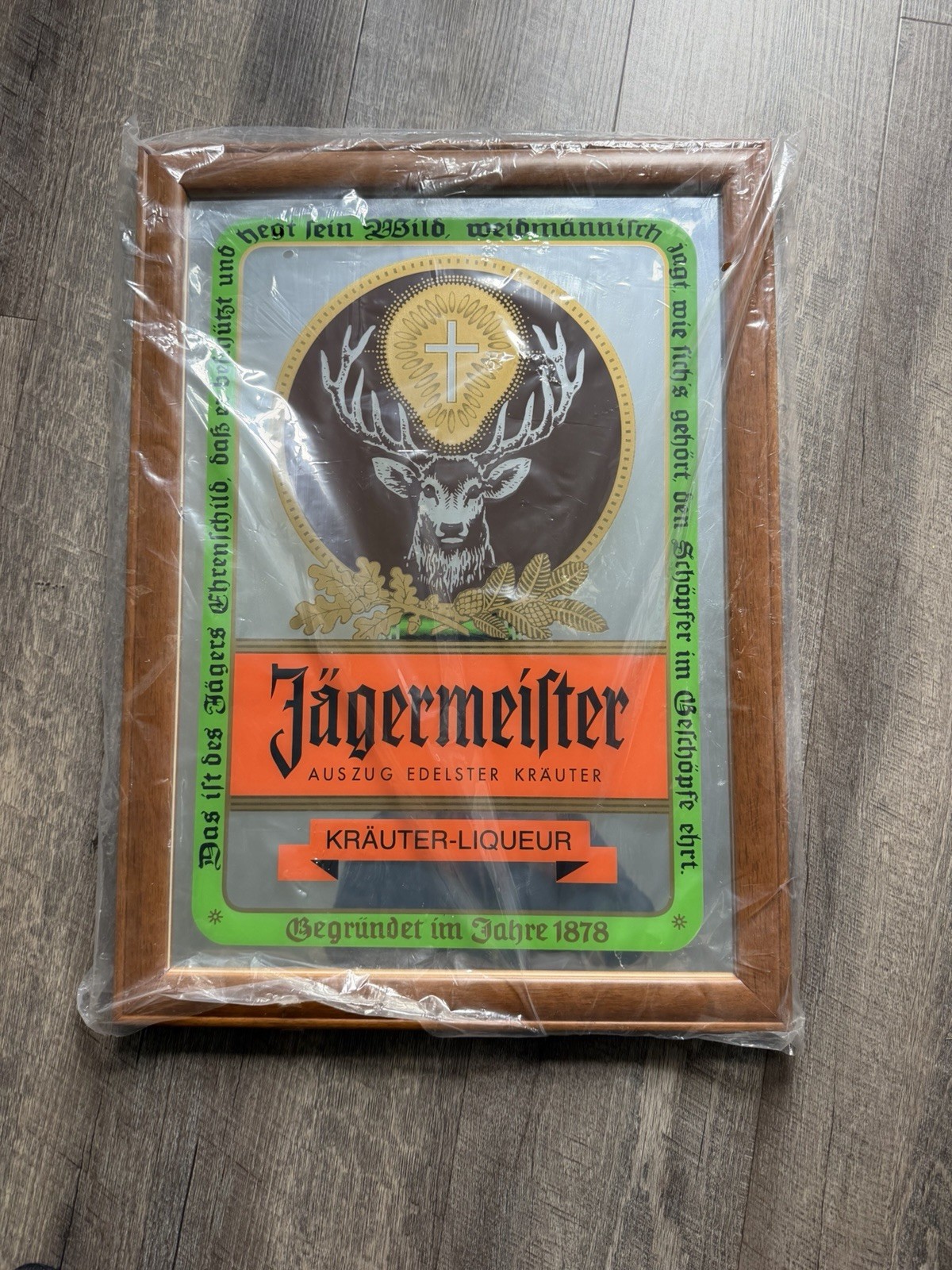 Vintage Jägermeister Mirror Sign Bar 22x16 Vintage Jägermeister Mirror Sign Bar 22x16