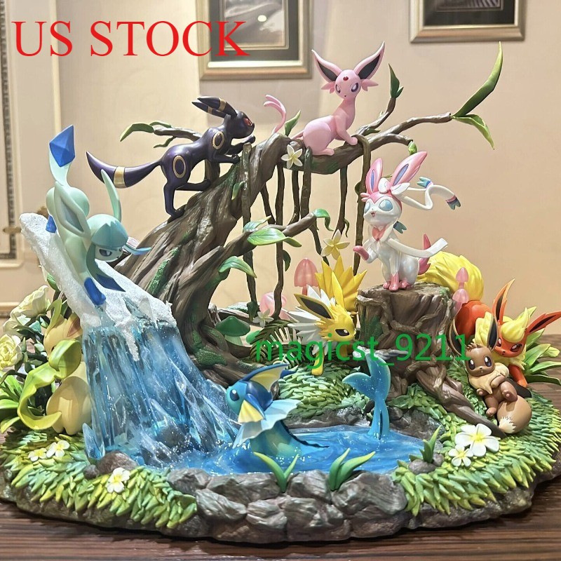 Eeveelution Figure Painted Statue Anime PVC Model Collectibles Boxed Toys Gift