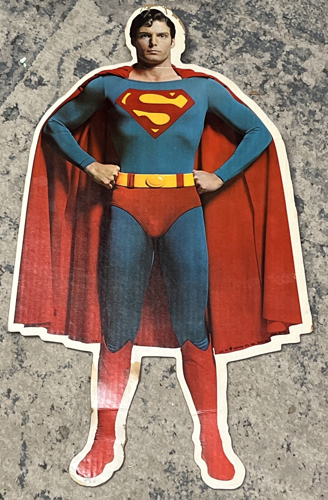 Vintage 1978 Superman Comic Book Store Display 25” Made In USA Christopher Reeve