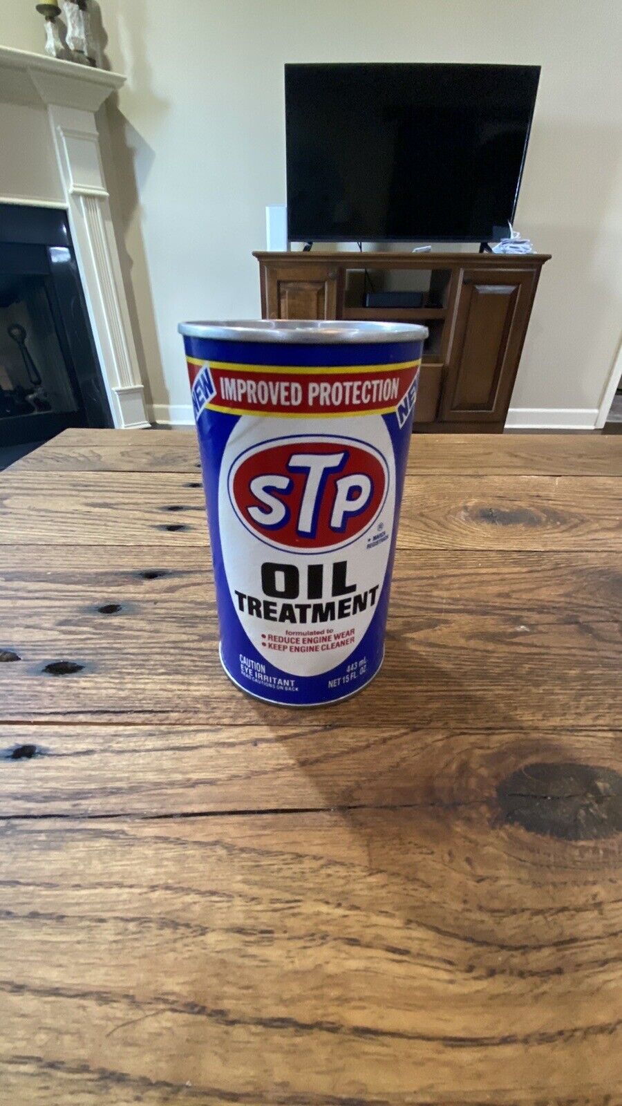 (6)Vintage STP Oil Treatment Cans Full
