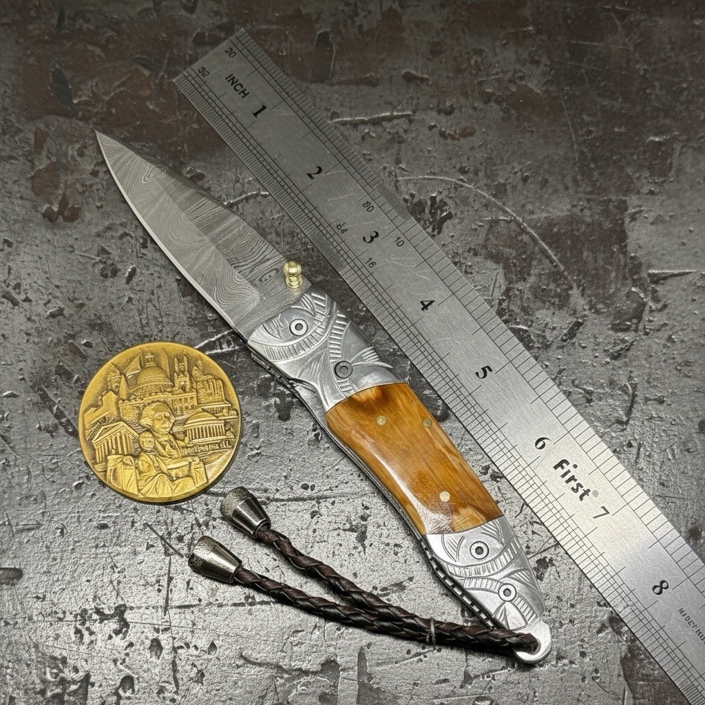 Yorkvivant Custom Handmade Limited Edition Folding Blade Knife, Woolly M I 0R¥ Yorkvivant Custom Handmade Limited Edition Folding Blade Knife, Woolly M I 0R¥