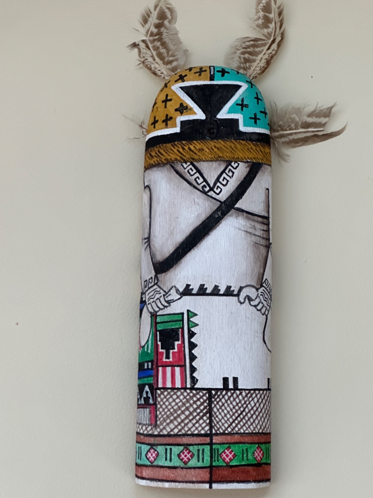 WILMER KAYE HOPI AHOLA WISE CHIEF KACHINA DOLL 2018