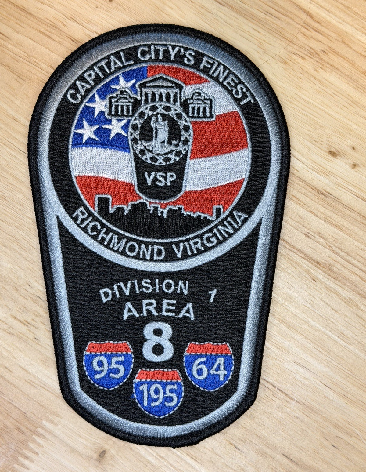 Virginia State Police Area 8 NOVELTY Patch  Virginia State Police Area 8 NOVELTY Patch 