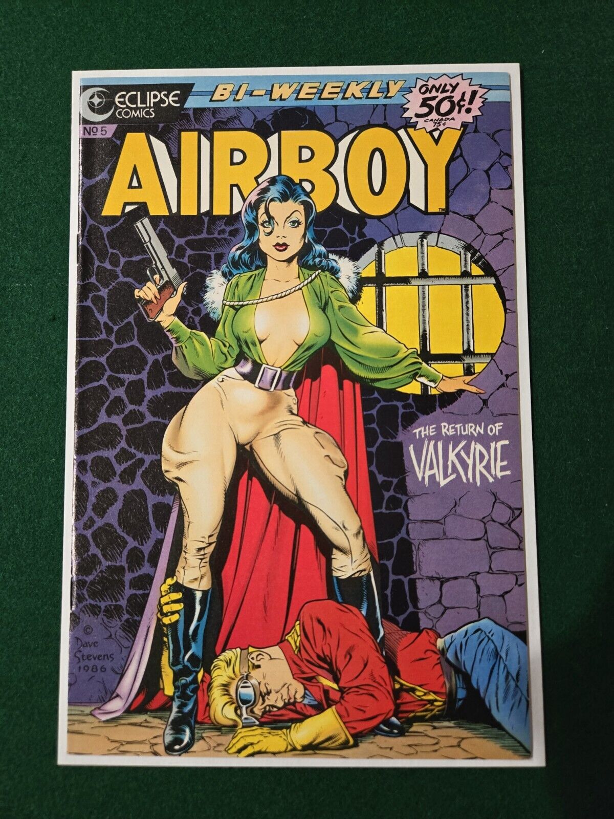 Airboy #5 Higher Grade (1986 Eclipse) Dave Stevens Valkyrie Cover