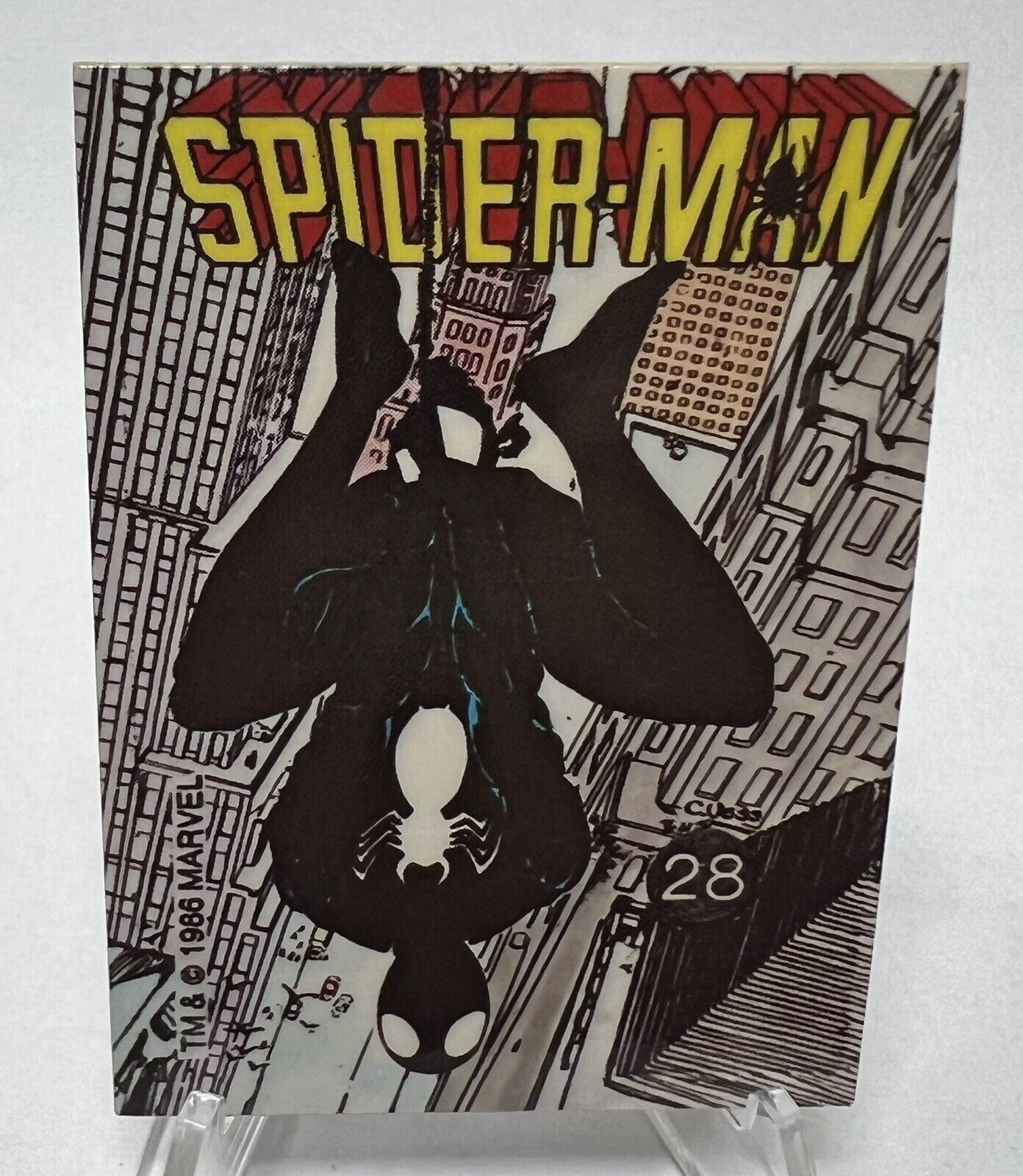 SPIDER-MAN PSA 6 1986 Marvel Universe Comic Images Sticker #28