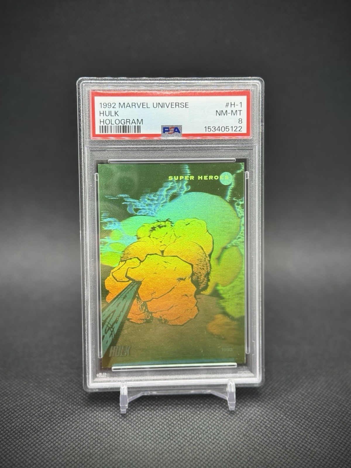 Hulk 1992 Impel Marvel Universe Hologram SP PSA 8 Hulk 1992 Impel Marvel Universe Hologram SP PSA 8