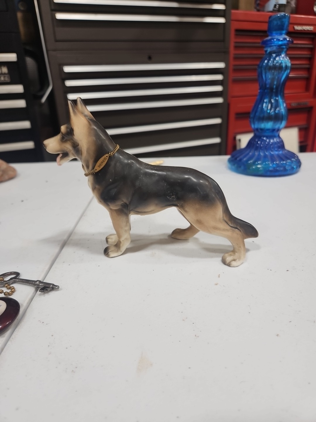 Vintage BEAUTIFUL  German Shepherd DOG with collar