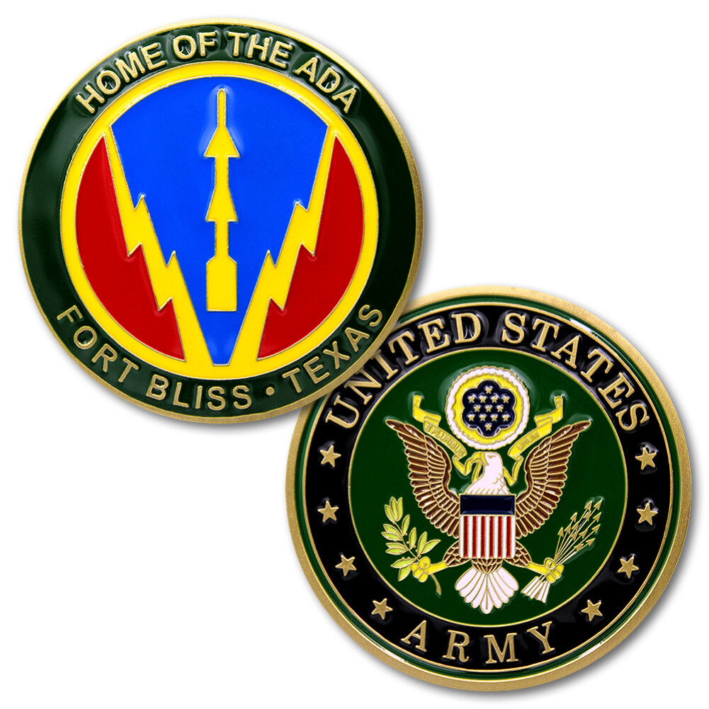 NEW U.S. Army Fort Bliss Texas - Home Of The ADA Challenge Coin.