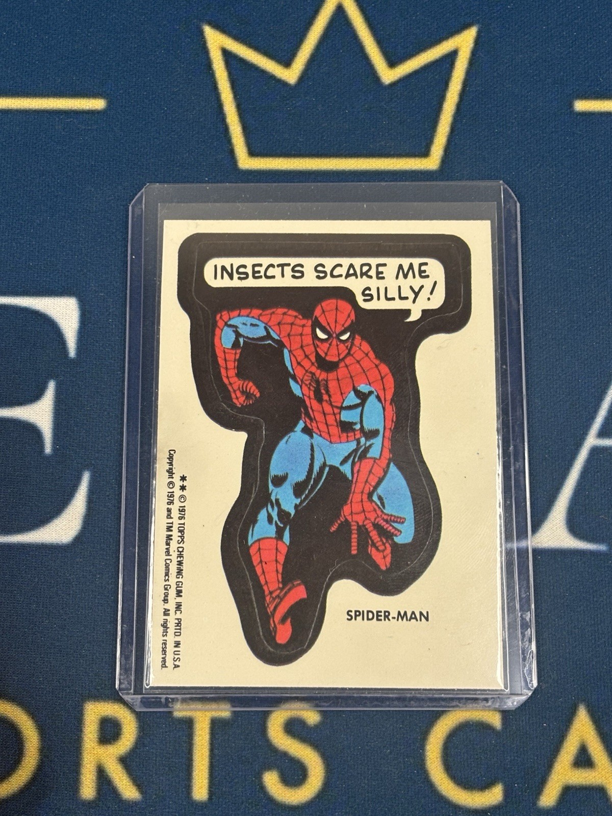 Spider-Man RARE Vintage 1976 Marvel Super Heroes Sticker Insects Scare Me Silly Spider-Man RARE Vintage 1976 Marvel Super Heroes Sticker Insects Scare Me Silly