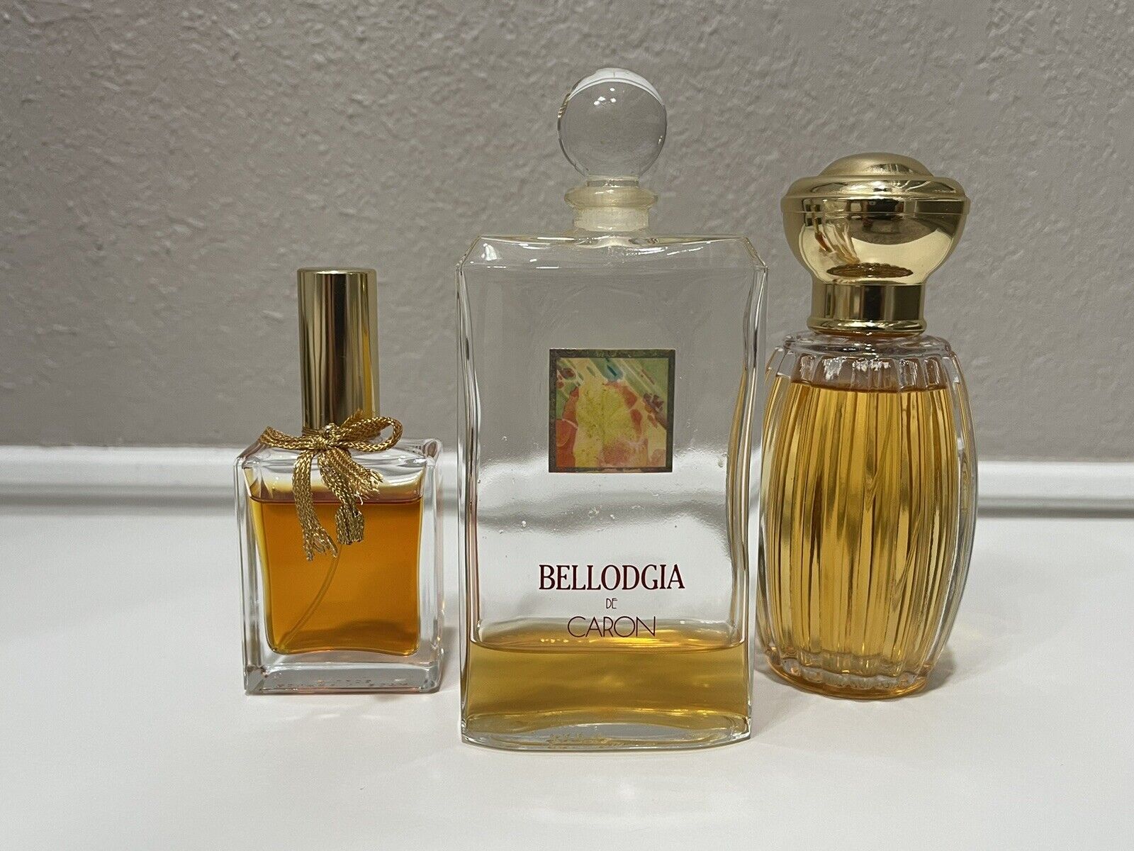 Vintage Bellodgia By Caron Perfume, Annick Goutal, Lot Of 3 *read