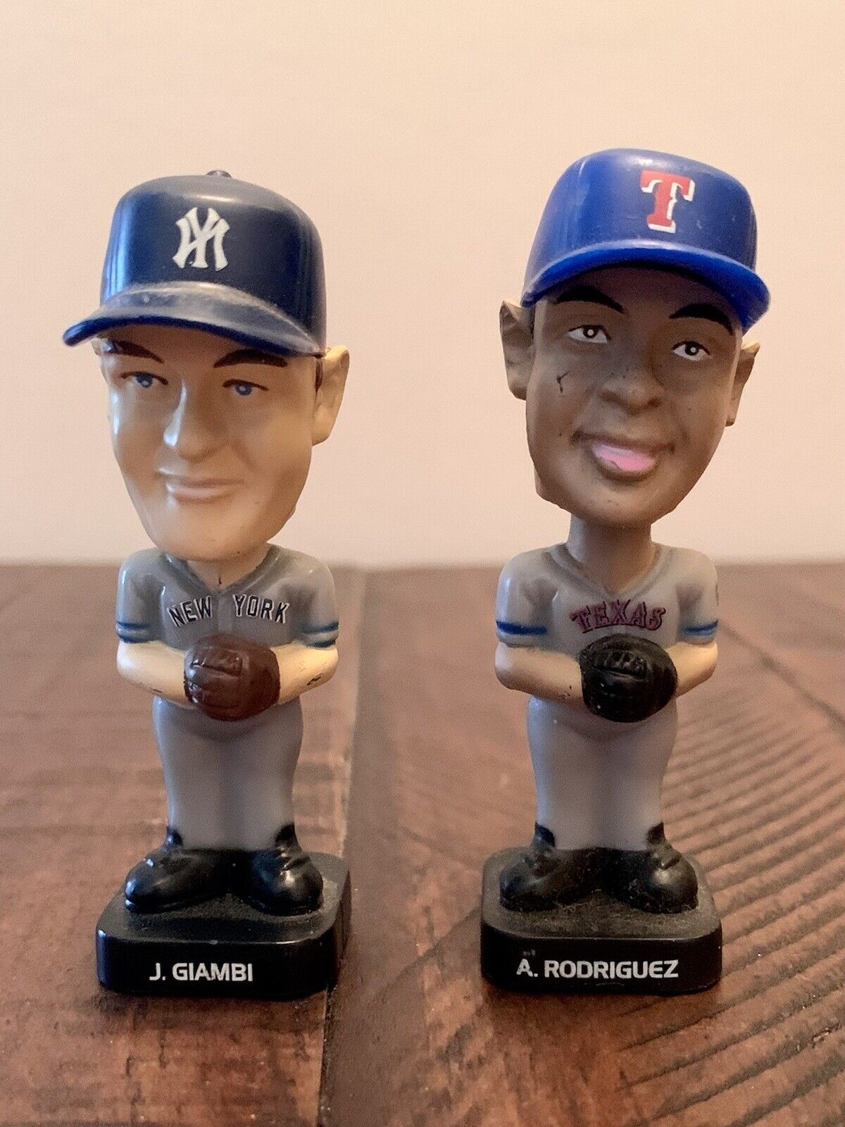 2003 Alex Rodriquez, GIAMBI Upper Deck Bobble Head Mini Doll Rangers Yankees MLB