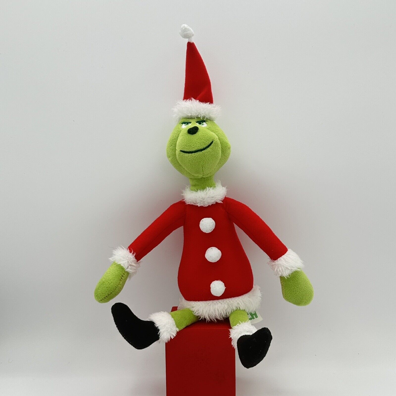 Dr Seuss How the Grinch Stole Christmas with Santa Hat Plush Toy