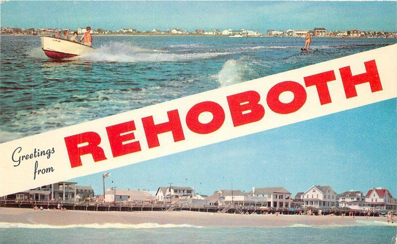 1920s Rehoboth Beach Delaware Speedboat Rodgers Colorpicuture 9030
