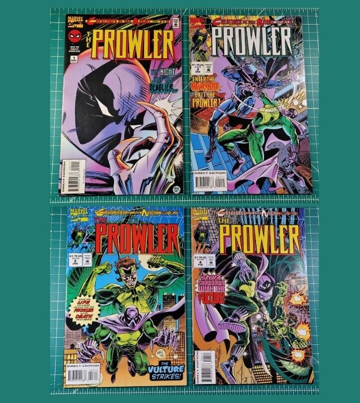 The Prowler #1-4 (1994) Complete Set VF Spider-Man Marvel Potts Reinhold 1 2 3 4