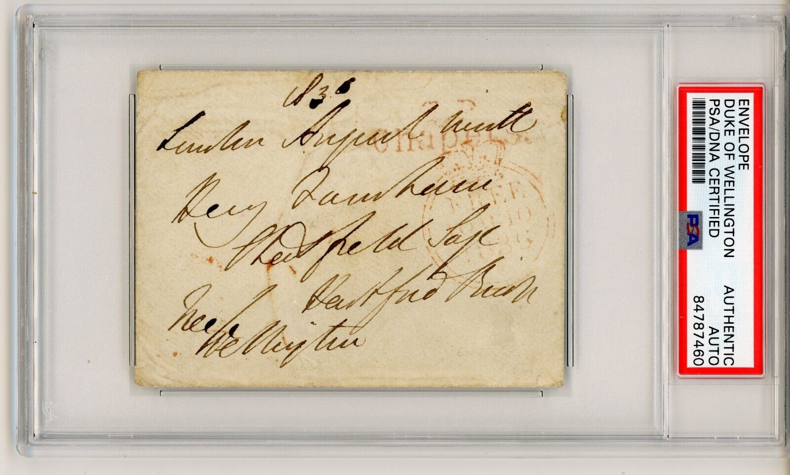 Duke of Wellington (Arthur Wellesley) ~ Signed Autographed Envelope ~ PSA DNA