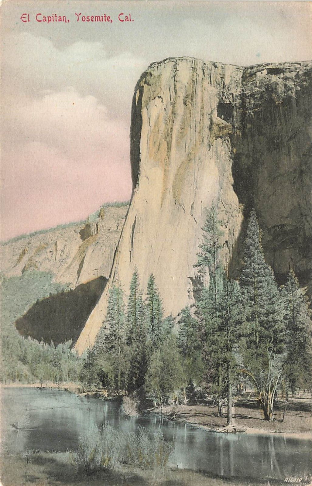 LP63 Yosemite National Park California  El Capitan Rieder Publisher  Postcard