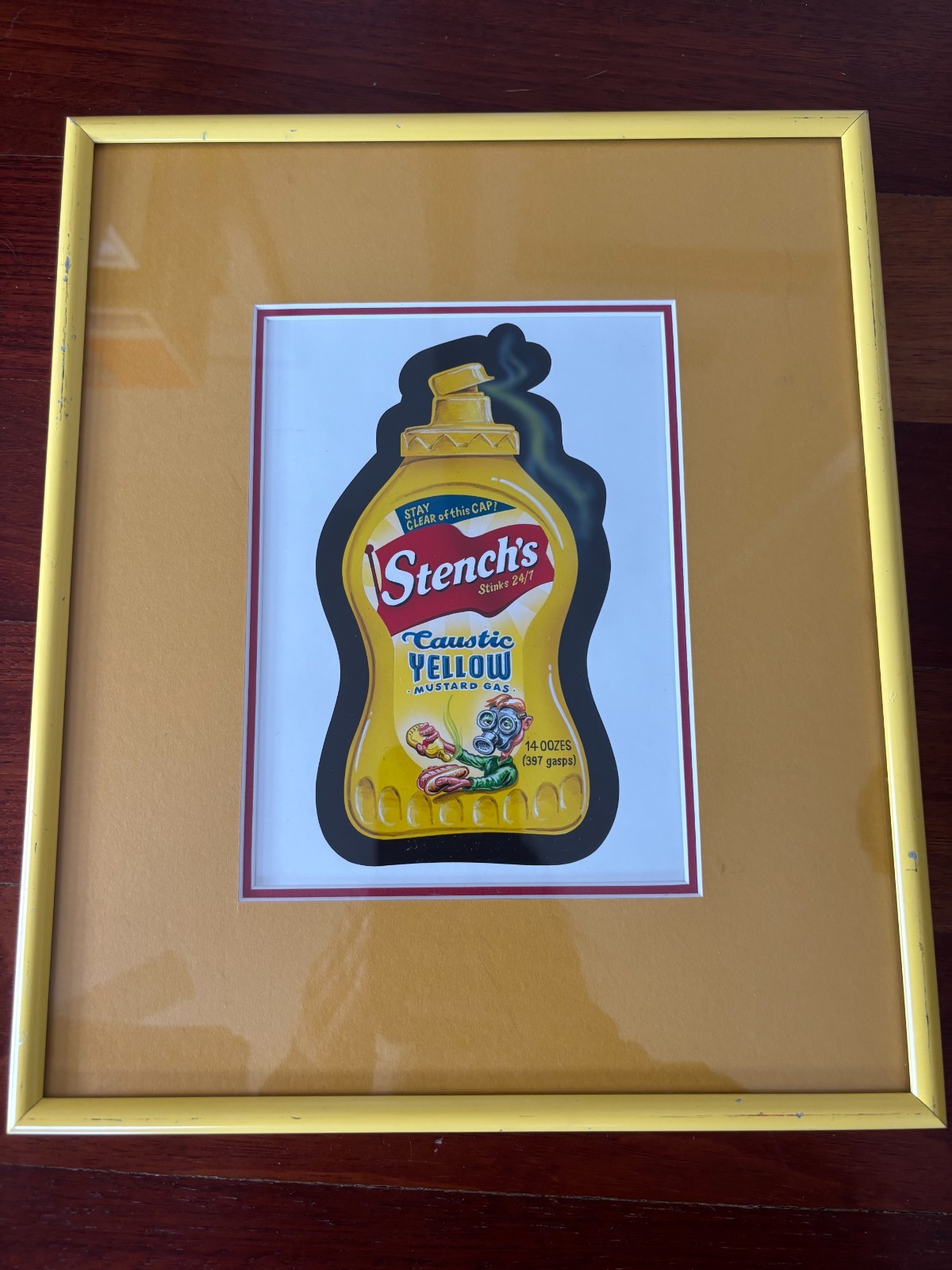Topps WACKY PACK Original Artwork 'Stench's Yellow Mustard' by John Pound 2005