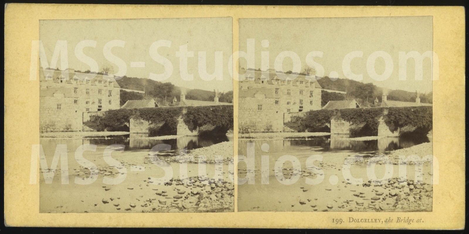 DOLGELLAU/Dolgelley, Wales (Stereoview Stereoscope) c.1859 Francis Bedford #199
