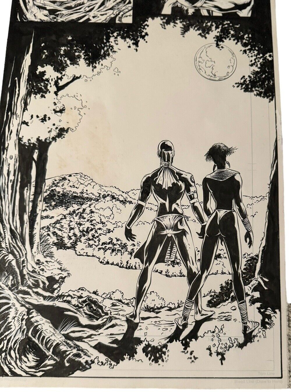 KARIN & TEMOJIN  SHADOWMAN  Issue #18 Page 10 Original Pen & ink Artwork.