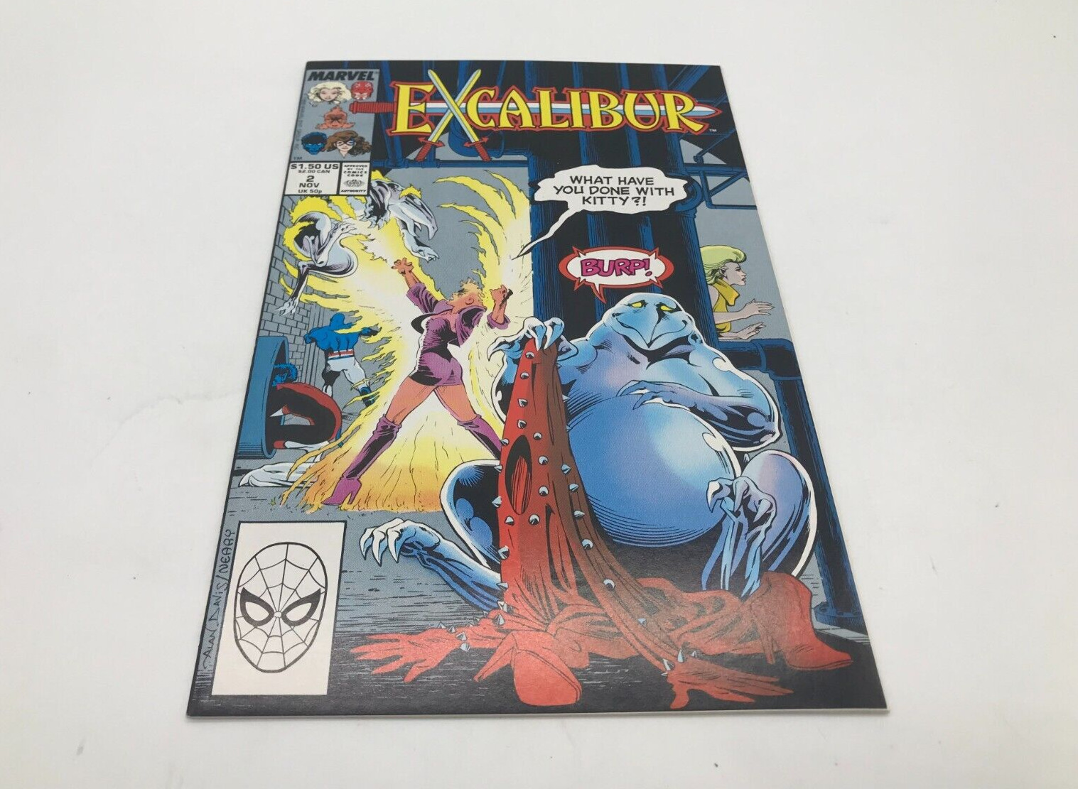Excalibur #2 1st Appearance of Kylun Chris Claremont Davis Marvel Comics 1988