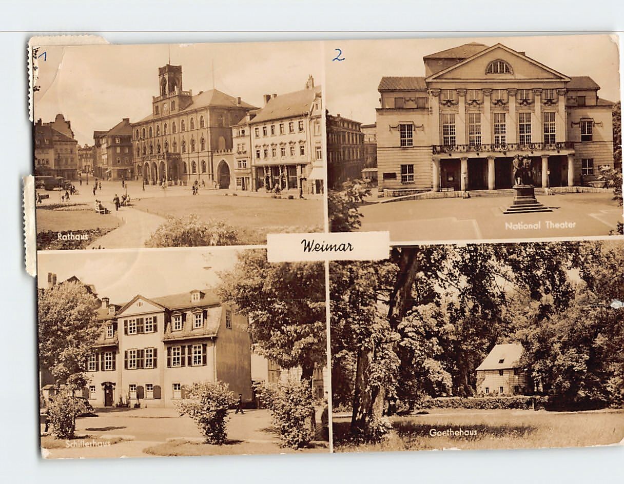Postcard Scenes & Views Weimar Germany