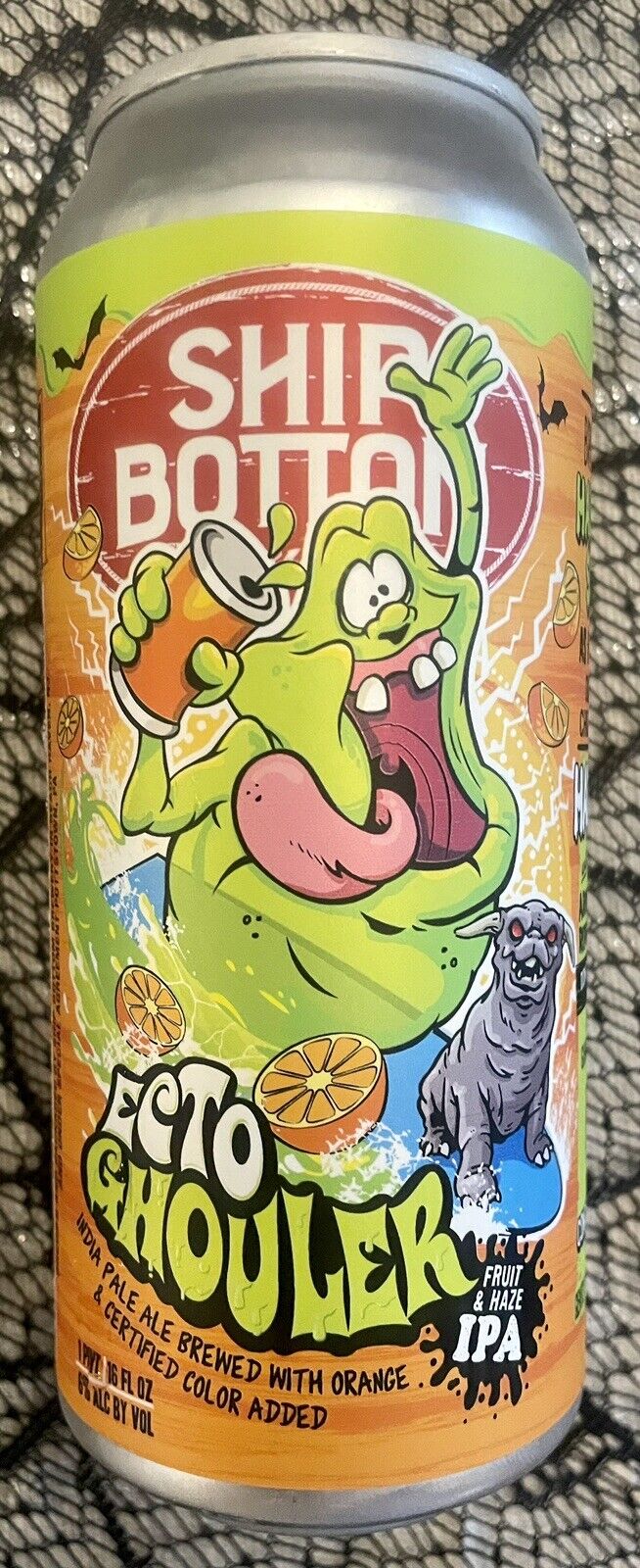 Ghostbusters Beer Can EMPTY Ship Bottom Brewery Ecto Ghouler 2023 Limited Ed