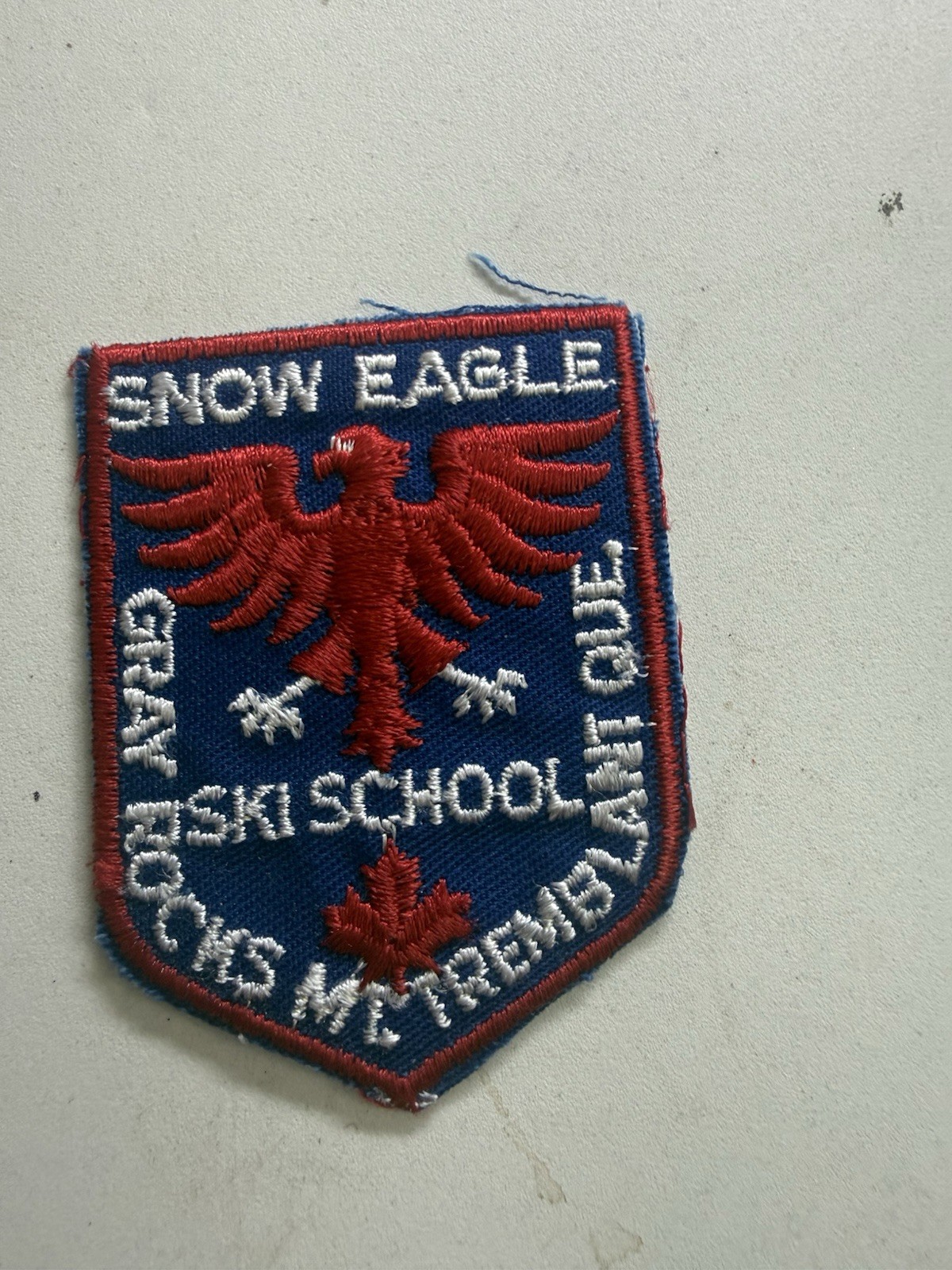 Vintage SNOW EAGLE SKI SCHOOL Patch / GRAY ROCKS Mt. Tremblant QUEBEC Vintage SNOW EAGLE SKI SCHOOL Patch / GRAY ROCKS Mt. Tremblant QUEBEC