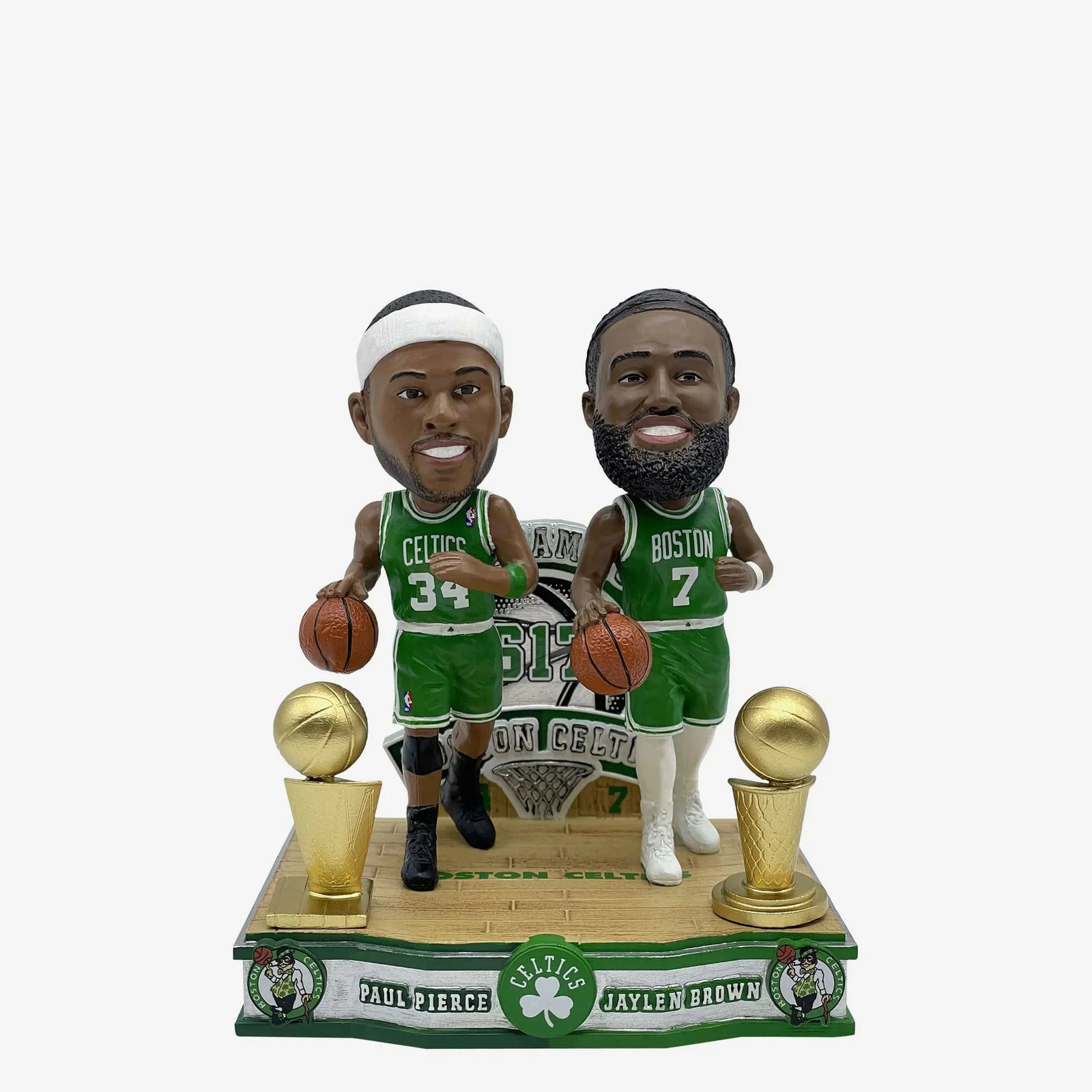 Paul Pierce Jaylen Brown Boston Celtics NBA Champions Then And Now Bobblehead Paul Pierce Jaylen Brown Boston Celtics NBA Champions Then And Now Bobblehead