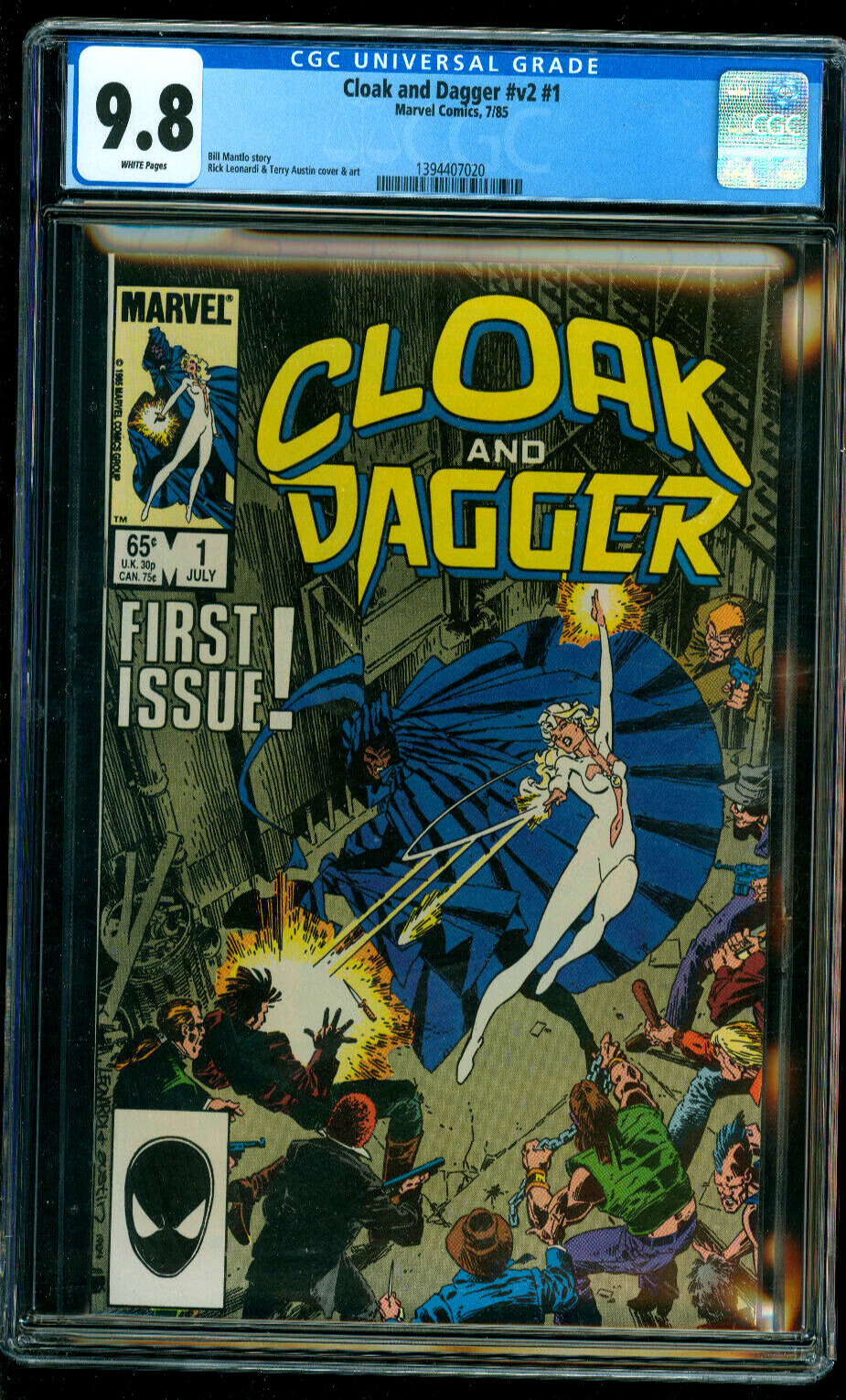 Cloak And Dagger #1 1st On Going Series  CGC 9.8 Marvel Comics 1985 NM/Mint